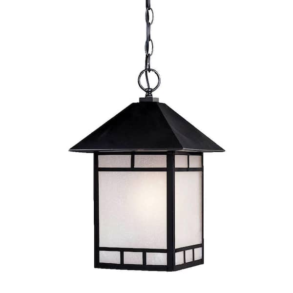 Acclaim Lighting Artisan Collection 1-Light Matte Black Outdoor Hanging Lantern