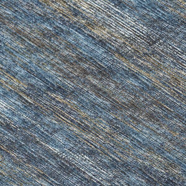 Addison Rugs - Marston Blue 1 ft. 8 in. x 2 ft. 6 in. Geometric Indoor/Outdoor Area Rug