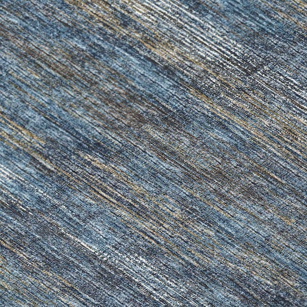 Addison Rugs - Marston Blue 2 ft. 3 in. x 7 ft. 6 in. Geometric Indoor/Outdoor Area Rug