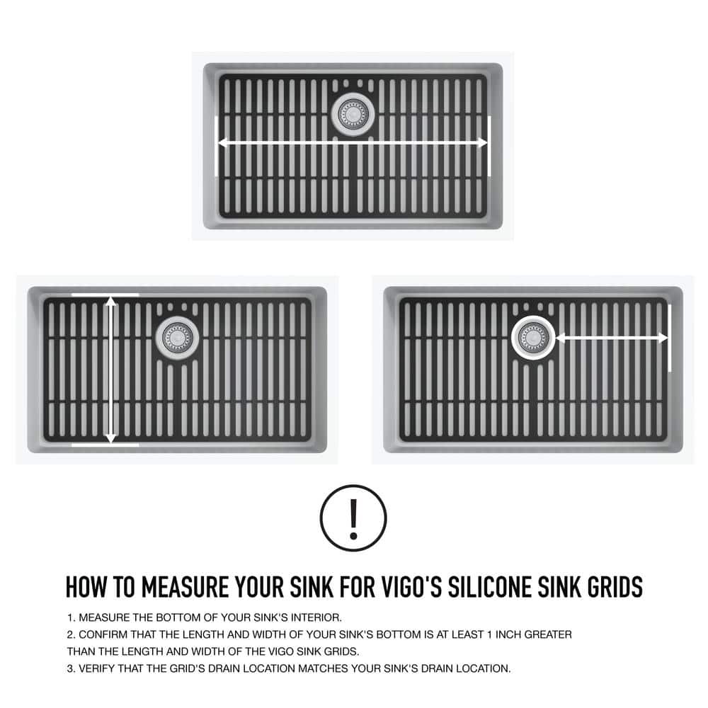 Matte Black Silicone Kitchen Sink Protective Grid