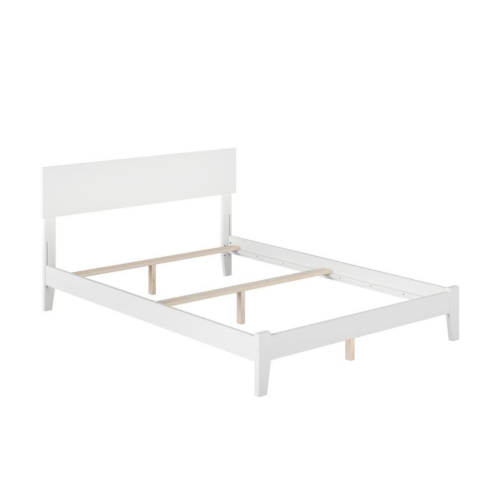 Orlando Full/Double Rubberwood Bed with Sleek Headboard and USB Ports