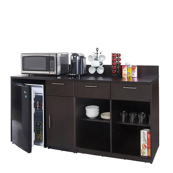 Unbranded Coffee Kitchen Espresso Sideboard with Lunch Break Room Functionality with Assembled Commercial Grade