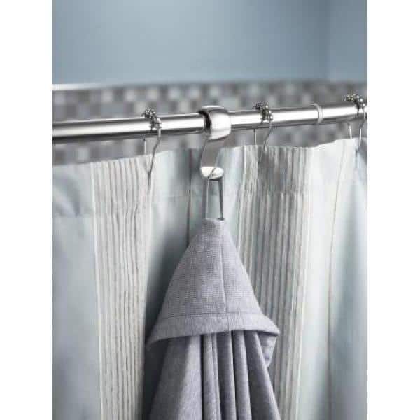 MOEN Shower Curtain Rings in Chrome (12-Pack) SR2100CH - The Home