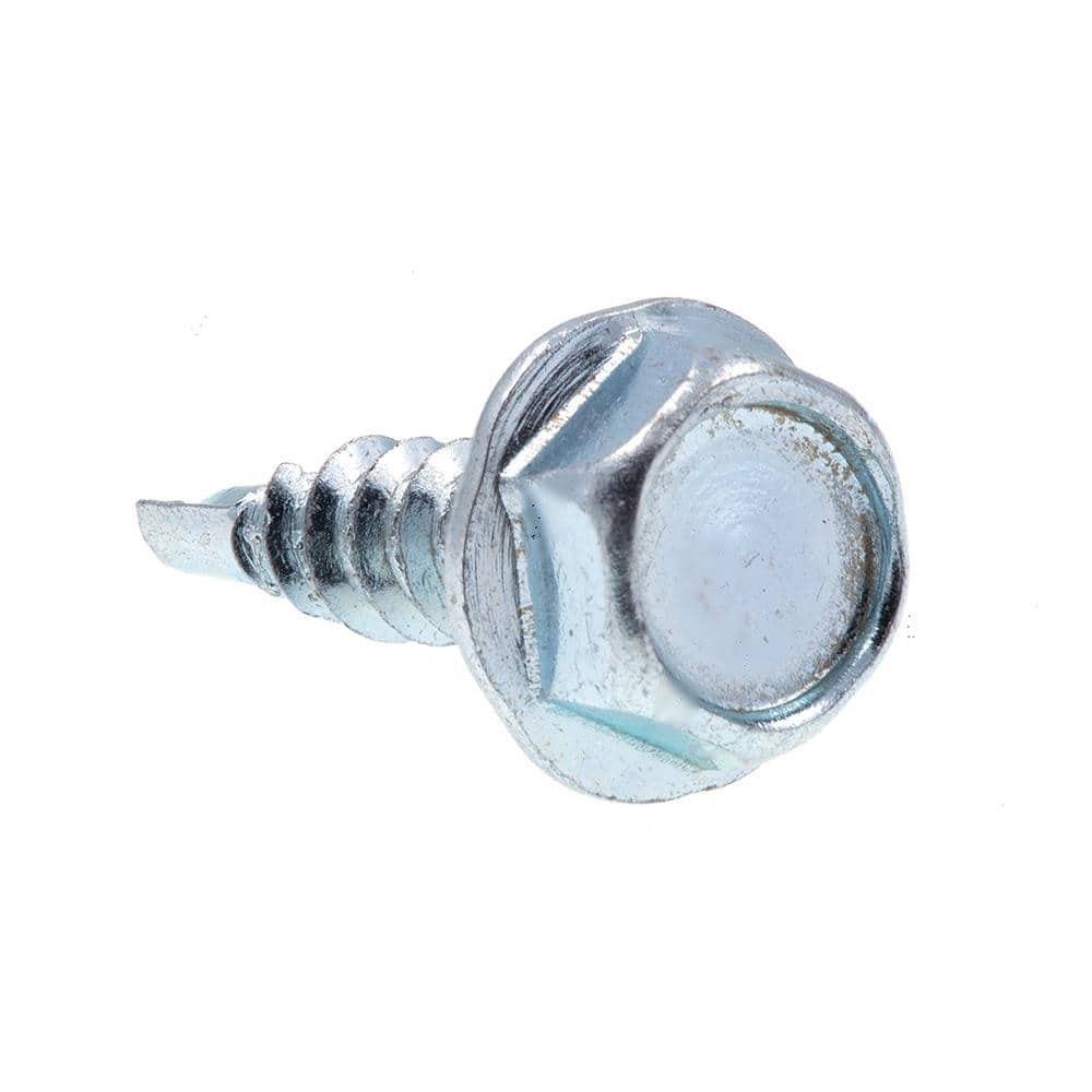 "#6 x 1/2 in. Zinc Plated Case Hardened Steel Indented Hex Washer Head Self-Drilling Sheet Metal Screws (75-Pack)" price history on PriceWatchPro