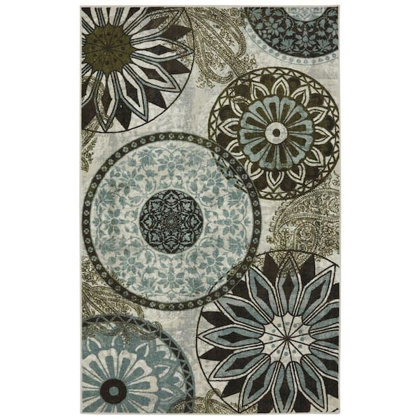 Mohawk Home Inspired India Multi 5 ft. x 7 ft. Medallion Area Rug