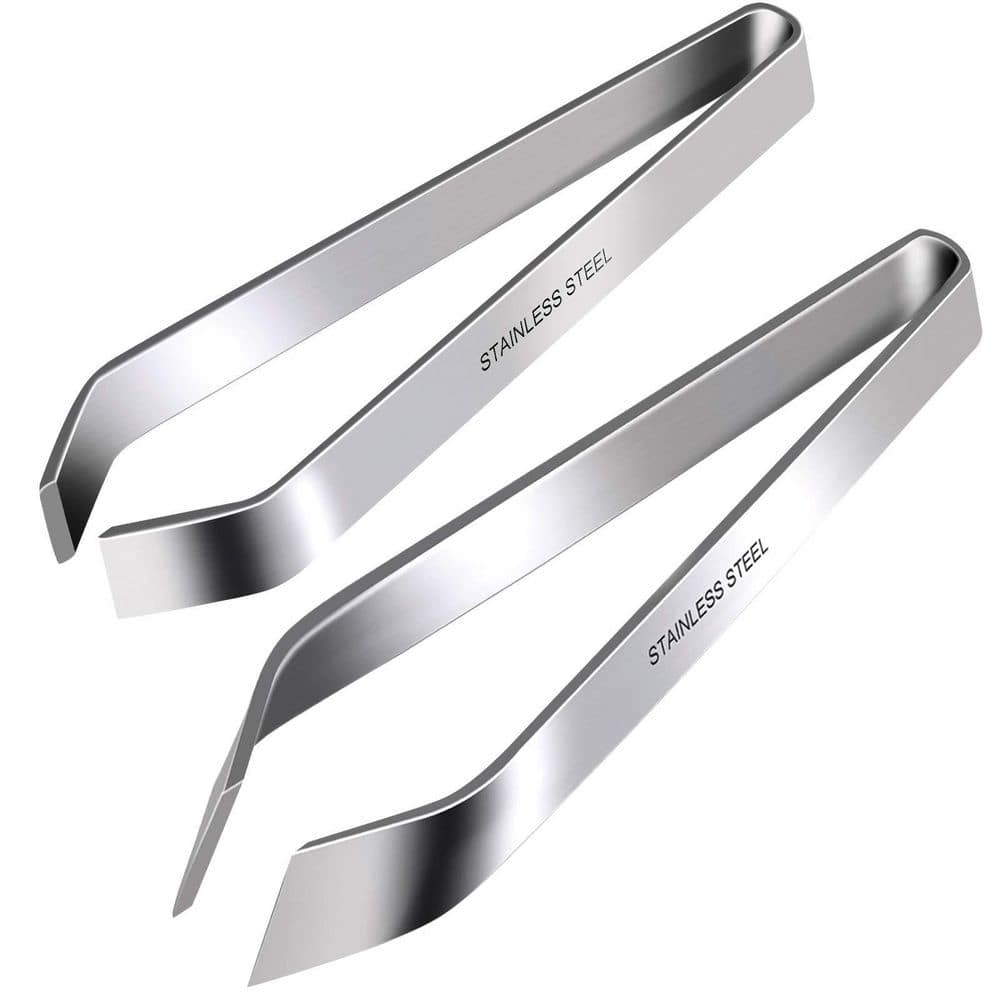 1 Set Stainless Steel Fish Bone Tweezers Kitchen Pliers Deboning Plucking Salmon Trout Easy Grip Food Safe