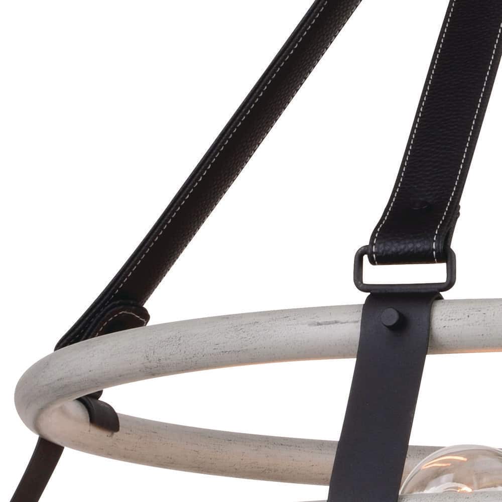 Taylor Textured Black and Ash Gray 24" Industrial Drum Pendant Light