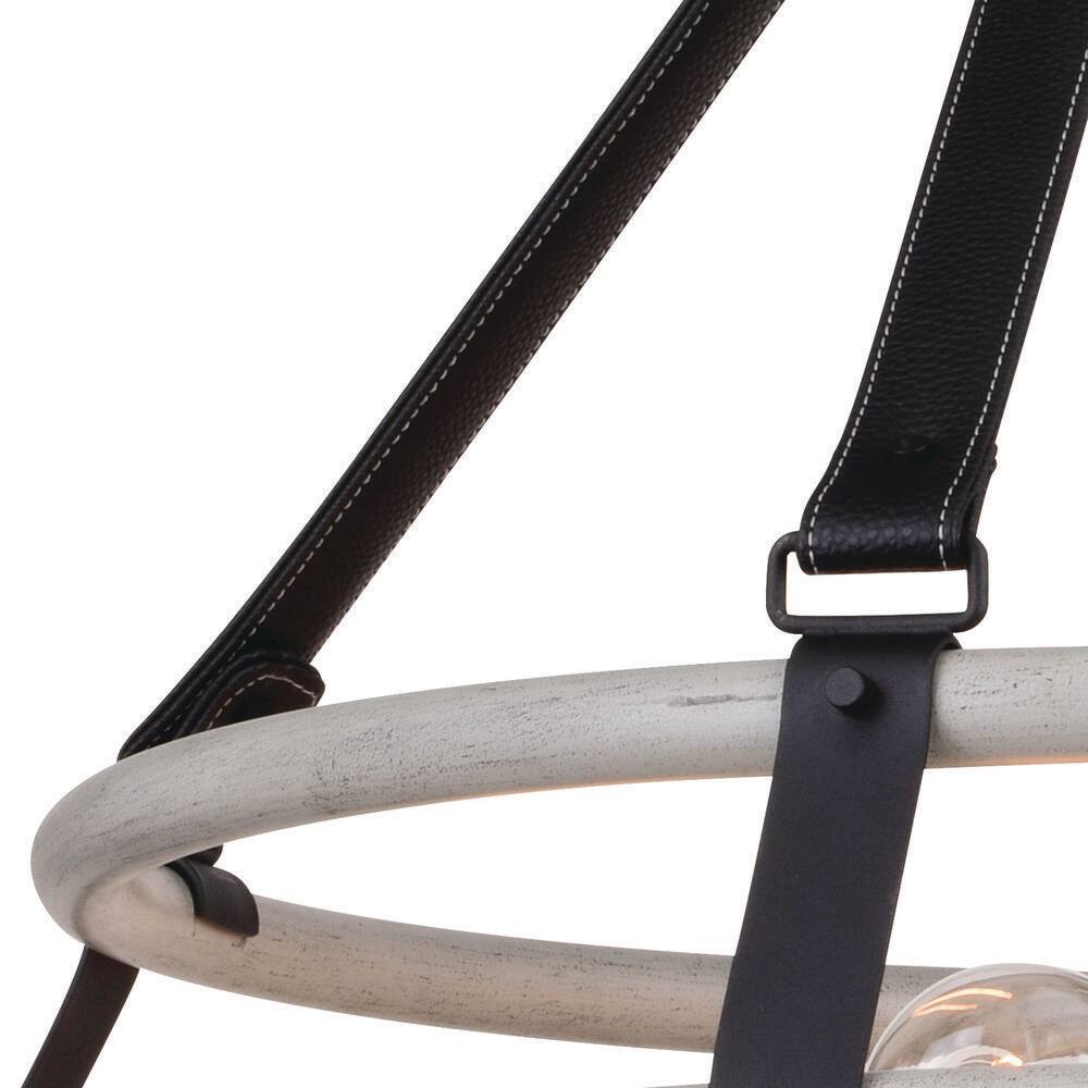 Taylor Textured Black and Ash Gray 24" Industrial Drum Pendant Light