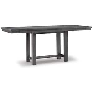 Modern Style 36 in. Gray Wooden 4 Legs Dining Table (Seats 10)