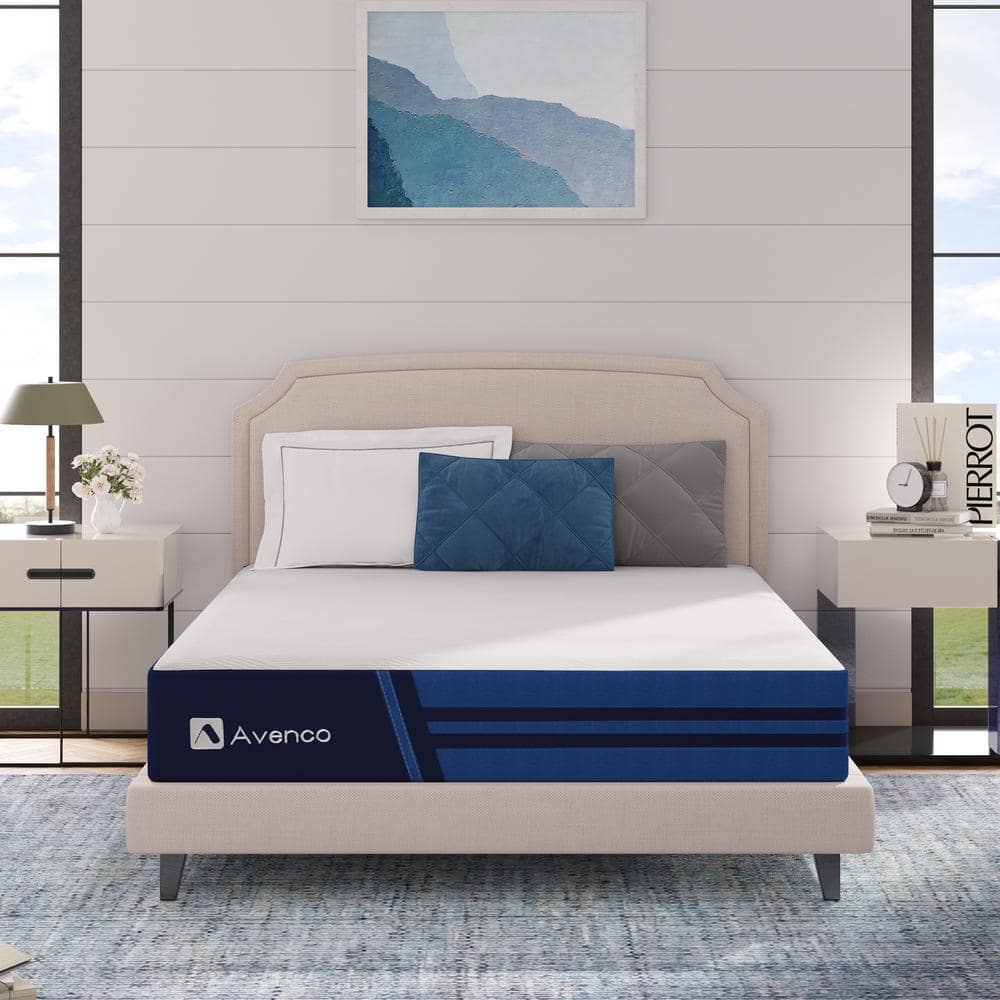 Avenco Comfort Queen Medium 8 In. Hybrid Mattress, Cooling And Pressure ...