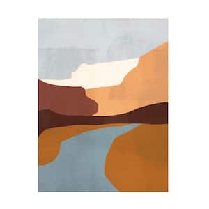 "Sedona Colorblock IV" by Victoria Borges Floater Frame Nature Wall Art 47 in. x 35 in.