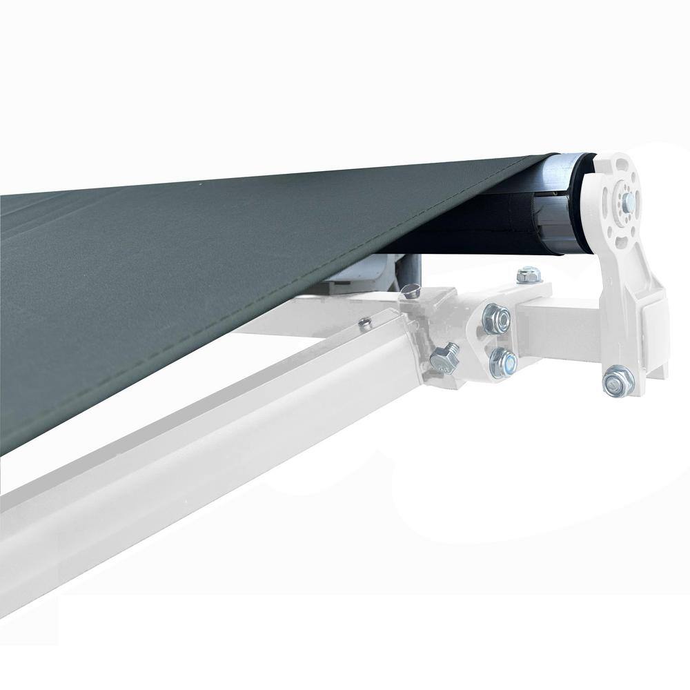 Forest Green Motorized Retractable Patio Awning 16 x 10 Feet