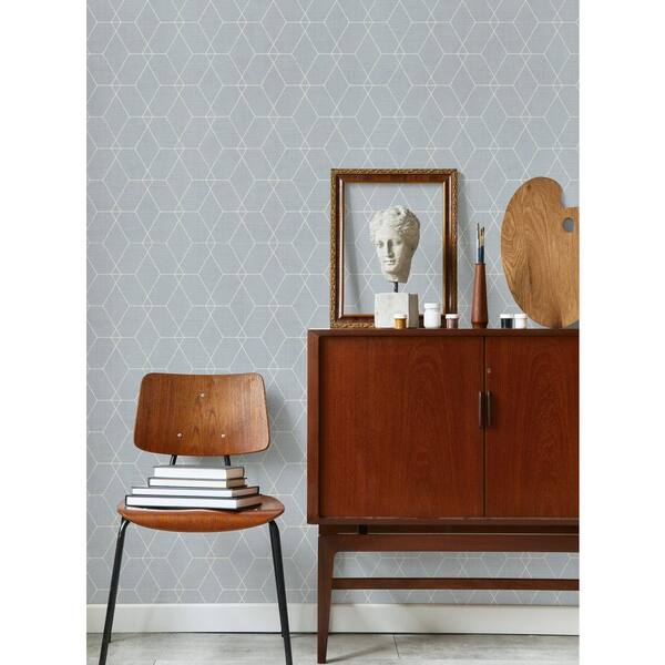 Pastel Blue Hexagon Wallpaper Murals