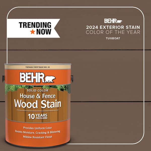 1 gal. #SC-141 Tugboat Solid Color House and Fence Exterior Wood Stain