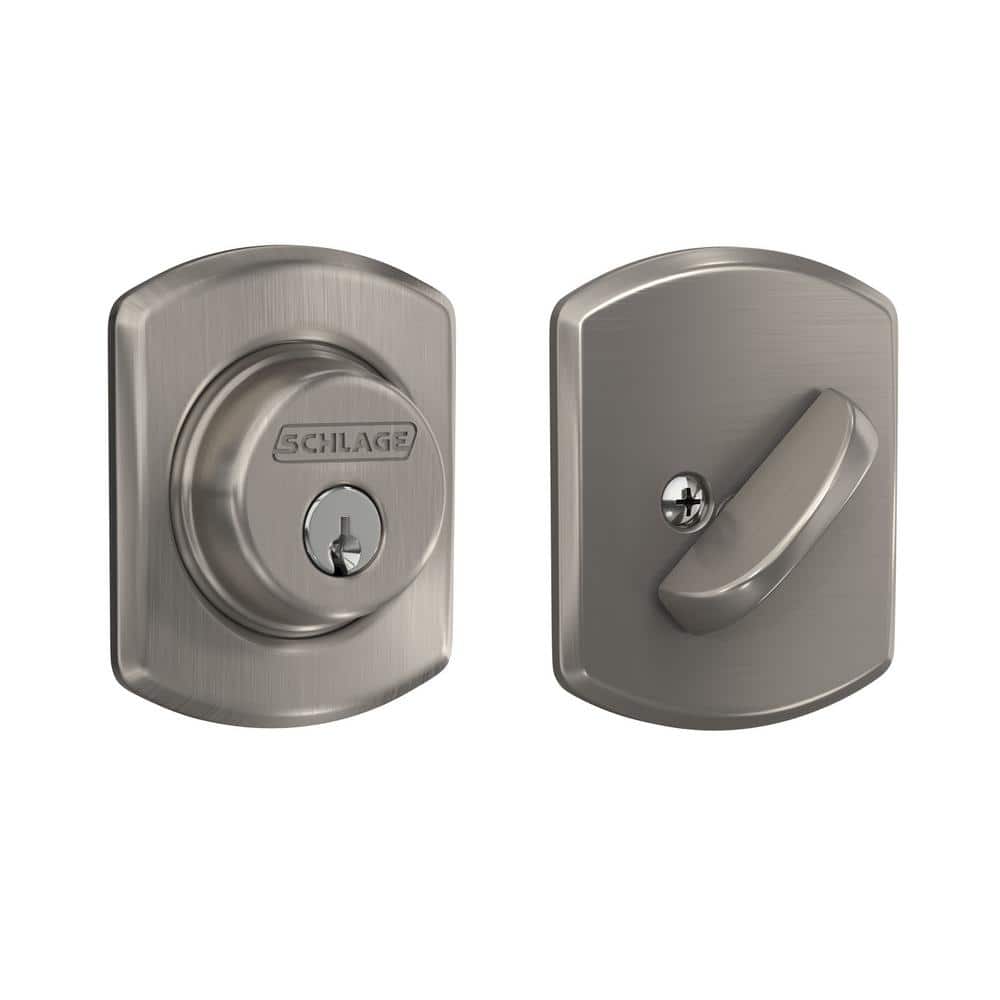 B60 Series Greenwich Satin Nickel Single Cylinder Deadbolt Certified Highest for Security and Durability price history on PriceWatchPro