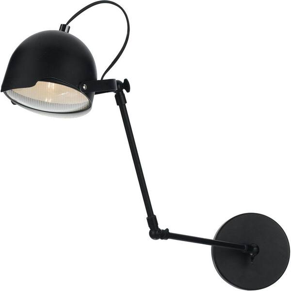AF Lighting Cooper 1-Light Black Adjustable Wall Sconce