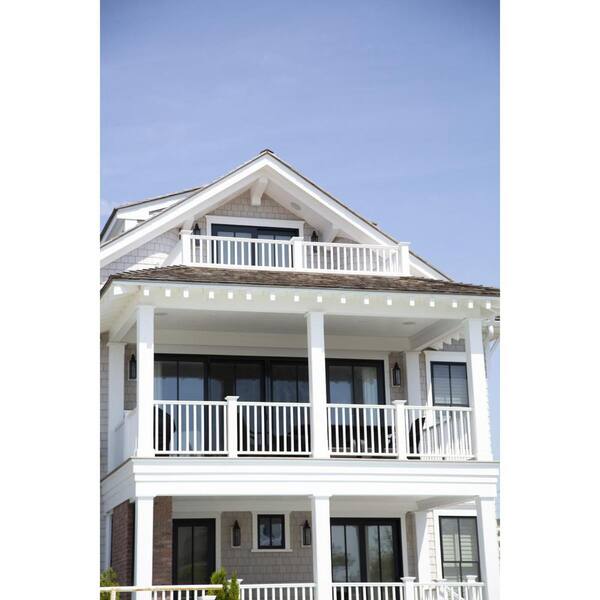 Providence 96 in. x 42 in. PVC 3-Line Level Rail Kit with Reinforcements