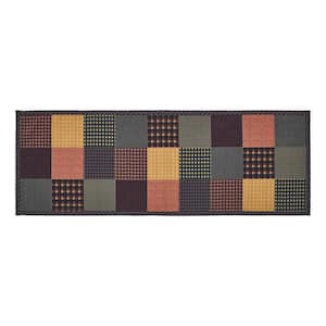 Heritage Farms 8 in. W x 24 in. L Multi Printed Patchwork Cotton Blend Table Runner