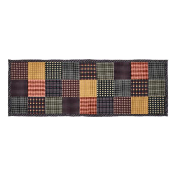 VHC BRANDS Heritage Farms 8 in. W x 24 in. L Multi Printed Patchwork Cotton Blend Table Runner