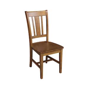 San Remo Distressed Pecan Wood Dining Chair (Set of 2)