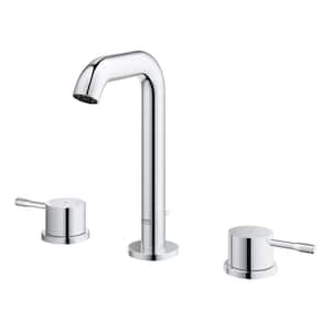 Essence New 8 in. Widespread 2-Handle 1.2 GPM Bathroom Faucet in StarLight Chrome