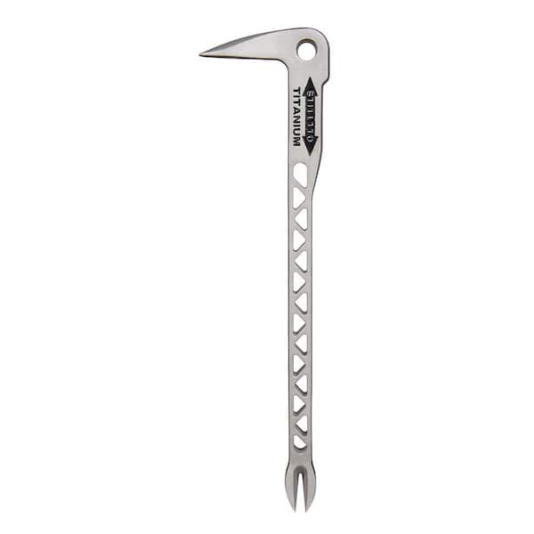 Stiletto - 12 in. Titanium Clawbar Nail Puller with Dimpler