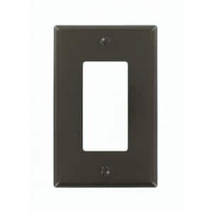 1-Gang Decora Midway Wall Plate, Brown
