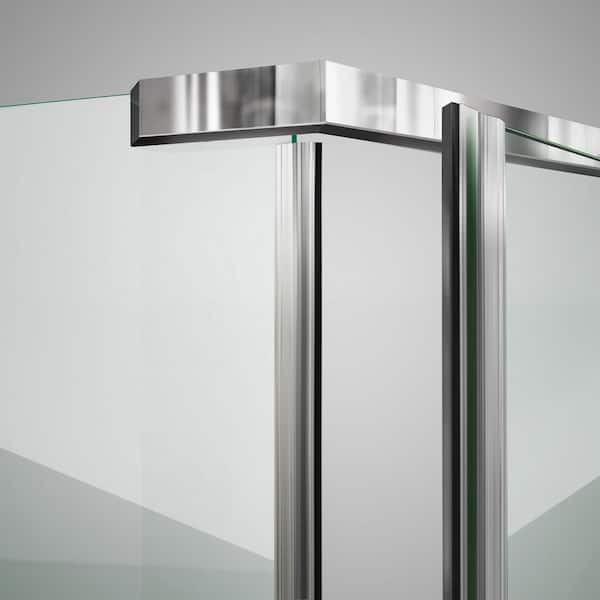 76 in. L Black Magnetic Strike Vinyl for 3/8 in. Glass Shower Door