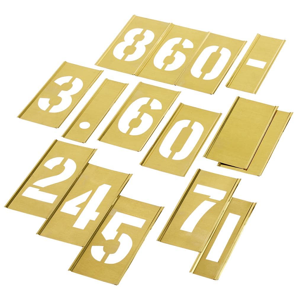 Metal Stencils Number and Figures Brass Stencil - China Model, Custom  Stencils