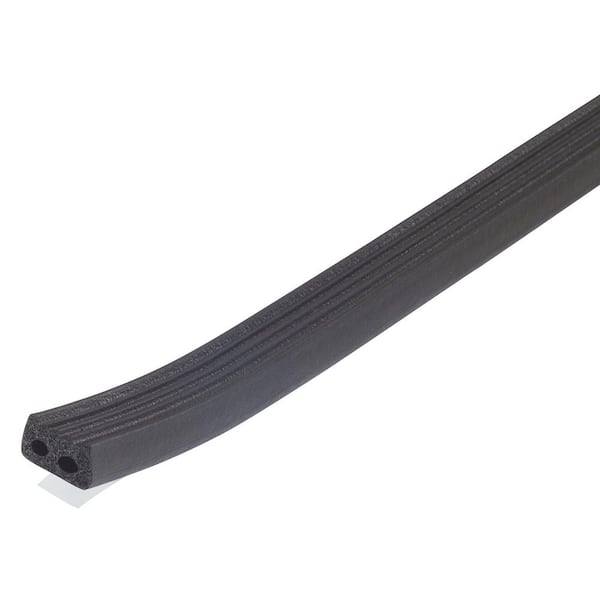 10 ft. Black Large Rubber Auto and Marine Weatherstrip Adhesive for All Climates