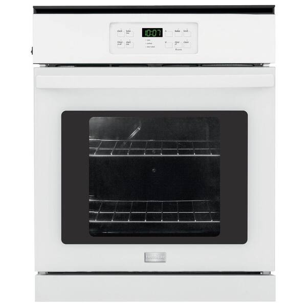 Frigidaire 24 in. Single Electric Wall Oven Self-Cleaning in White