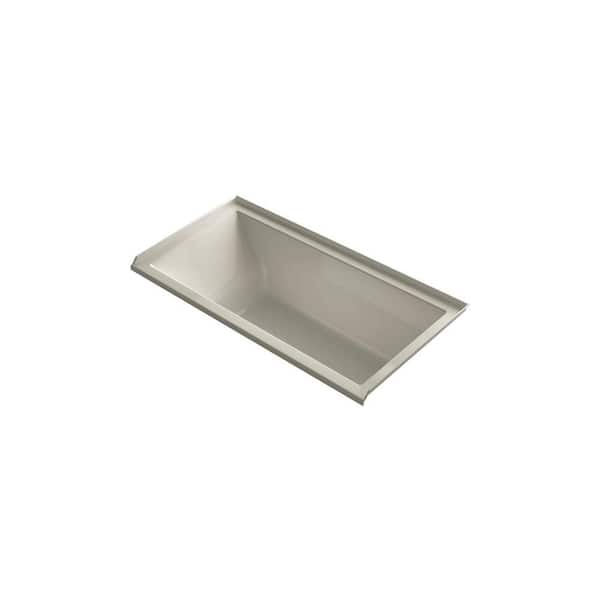KOHLER Underscore 5 ft. Right Drain Bathtub in Sandbar