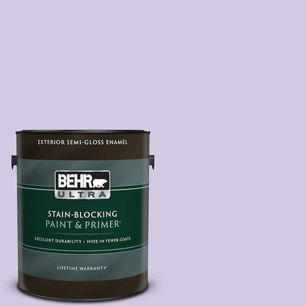 BEHR ULTRA 1 gal. #650C-3 Light Mulberry Semi-Gloss Enamel Exterior Paint & Primer