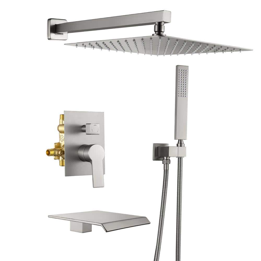 Wall Mounted Single -Handle 1-Spray Tub and Shower Faucet 2 GPM in. Pressur
