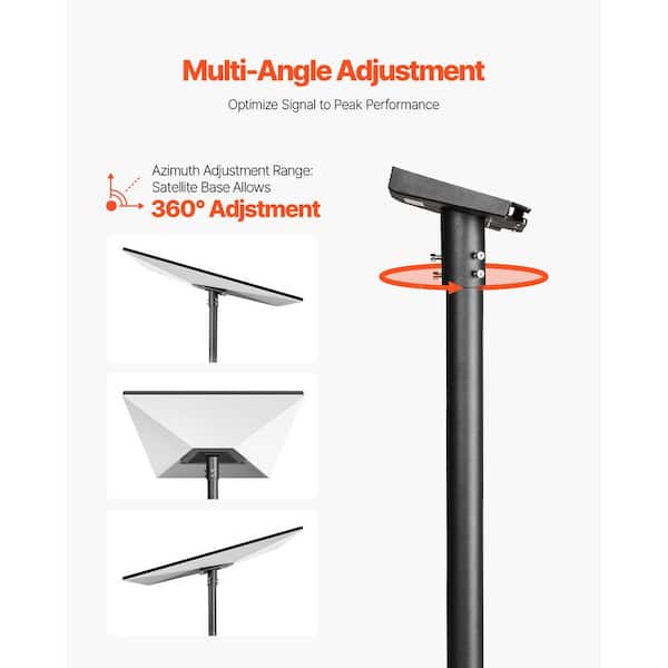 EDUP HOME Starlink Mini support – Support de tube d'échelle Starlink RV – Ensemble de montage Star Link pour véhicule Starlink Mini installation Range 2 à 5 cm