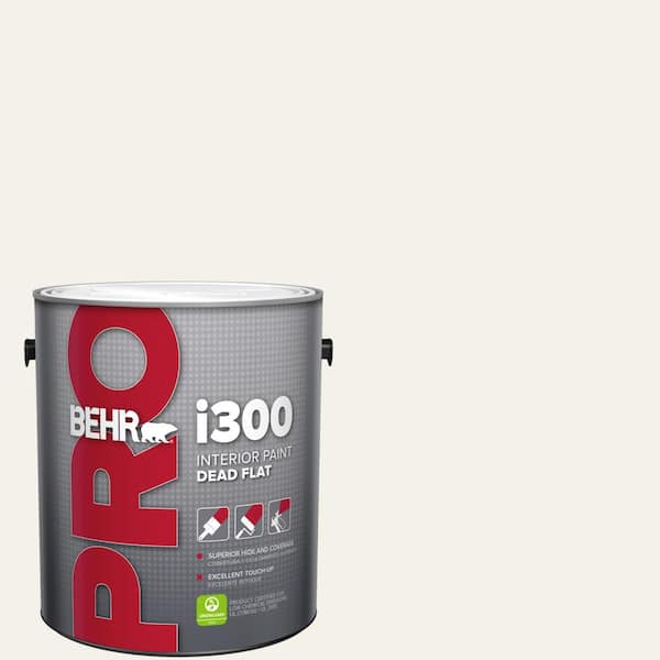 BEHR PRO 1 gal. #T16-17 Ivory Keys Dead Flat Interior Paint