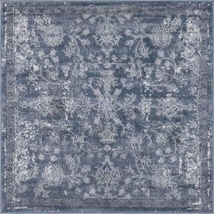 Portland Albany Blue 4 ft. x 4 ft. Square Area Rug