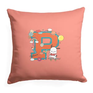 Sanrio Pochacco Pochacco Letters Printed Multi-Color 18 in. Throw Pillow
