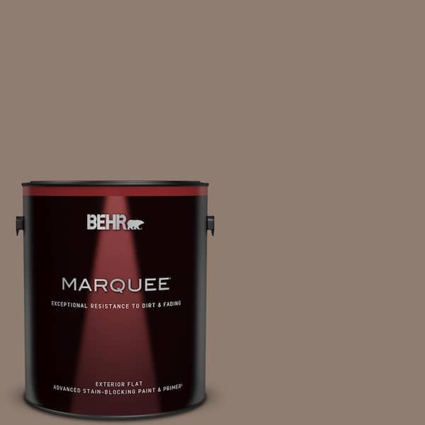 BEHR MARQUEE 1 gal. #N180-5 Bridle Leather Flat Exterior Paint & Primer