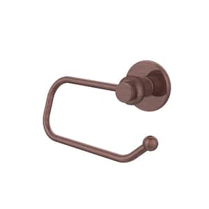 Mercury Collection Euro Style Single Post Toilet Paper Holder with Twisted Accents in Antique Copper