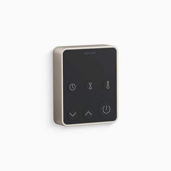 Invigoration Series Steam Generator Control Kit with Adjustable Temperature Setting in Vibrant Brushed Nickel