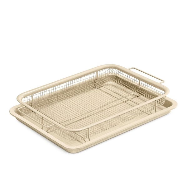 BakkenMaster Crisper Tray-2-Piece Set-White Marble