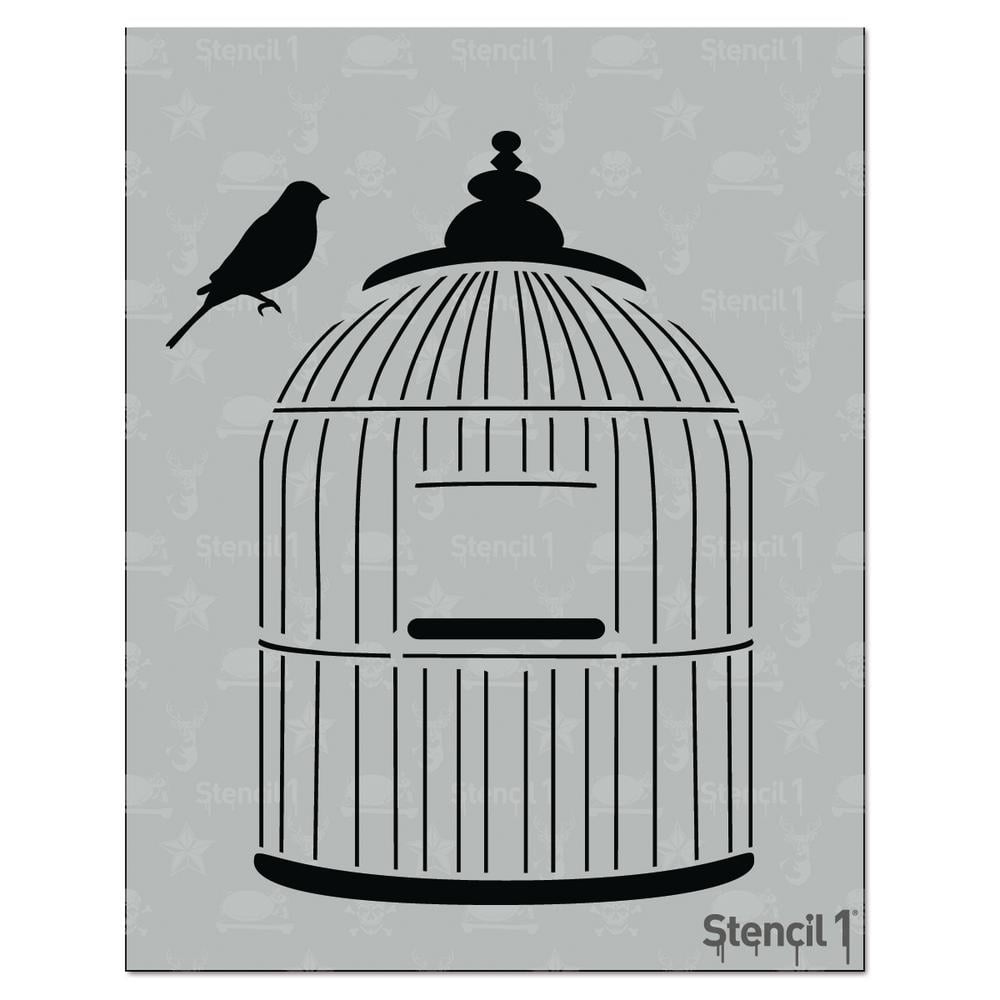 Stencil1 Bird Cage Stencil S1_01_102 - The Home Depot