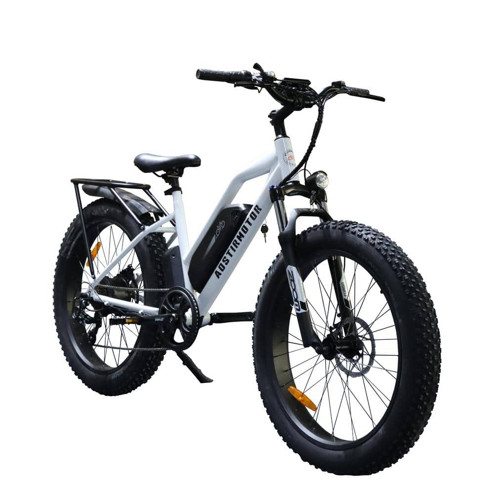 26 in. 750-Watt Camouflage Electric Bike Fat Tire P7 48-Volt 13AH Remo ...