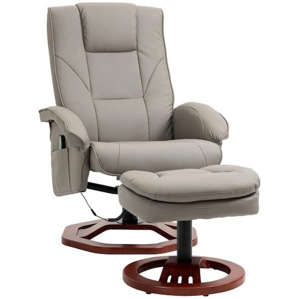 Electric vibrating reclining discount massage chair with ottoman