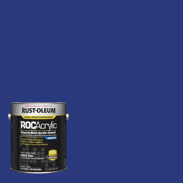 Rust-Oleum 1 gal. ROC Alkyd  3800 DTM OSHA Gloss Safety Blue Interior/Exterior Enamel Paint (Case of 2)