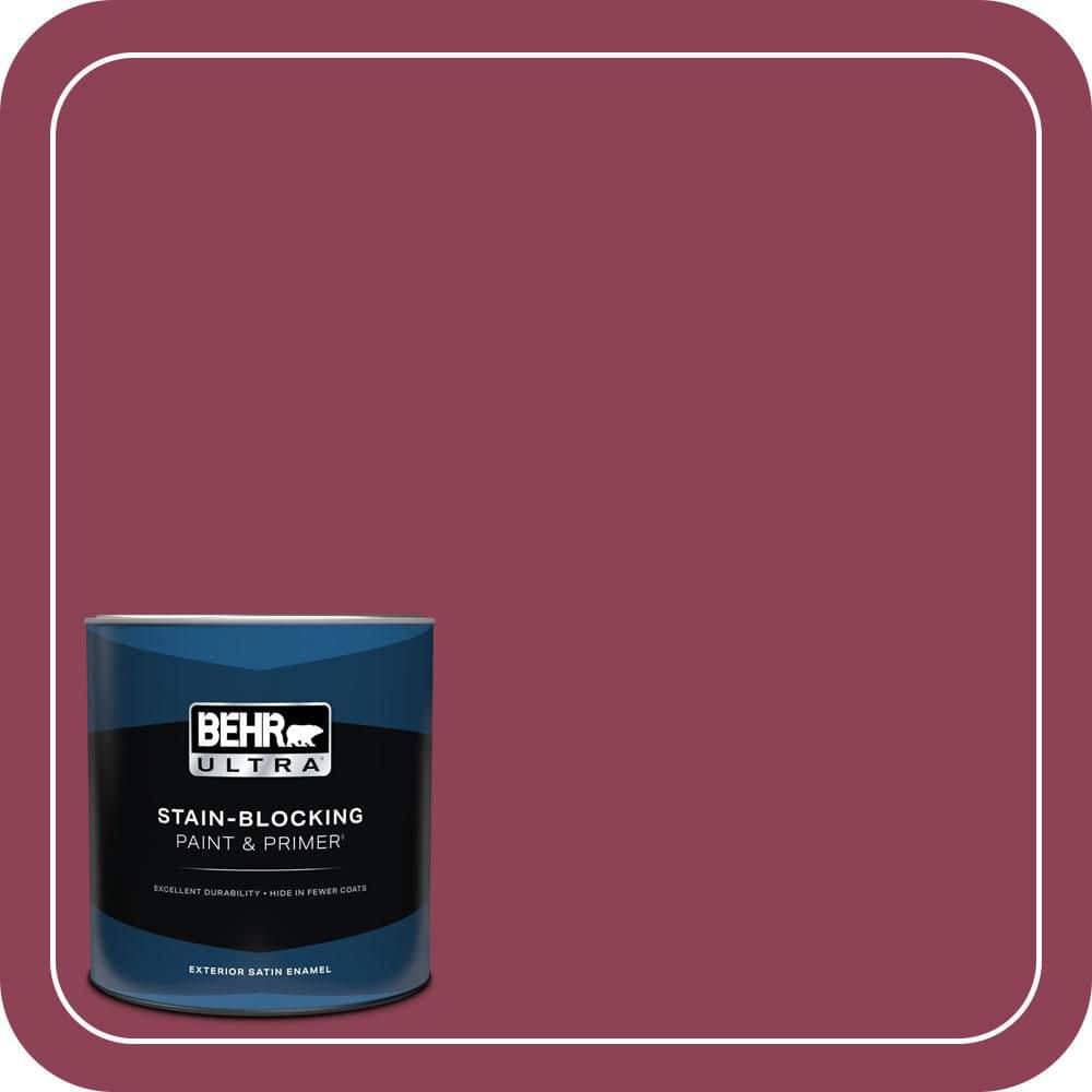 1 qt. #120D-6 Cranberry Splash Satin Enamel Exterior Paint & Primer price history on PriceWatchPro
