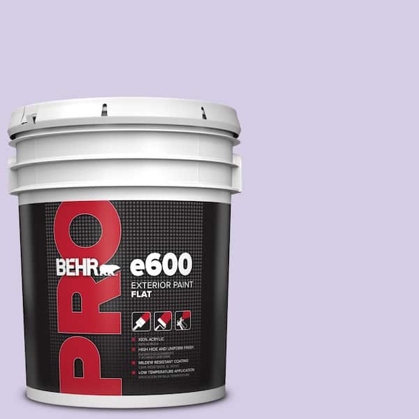 BEHR PRO 5 gal. #640A-3 Potentially Purple Flat Exterior Paint