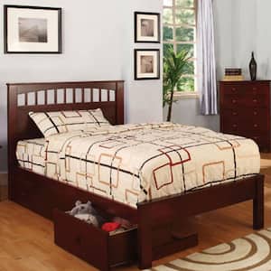 Carus Twin Bed in Cherry finish