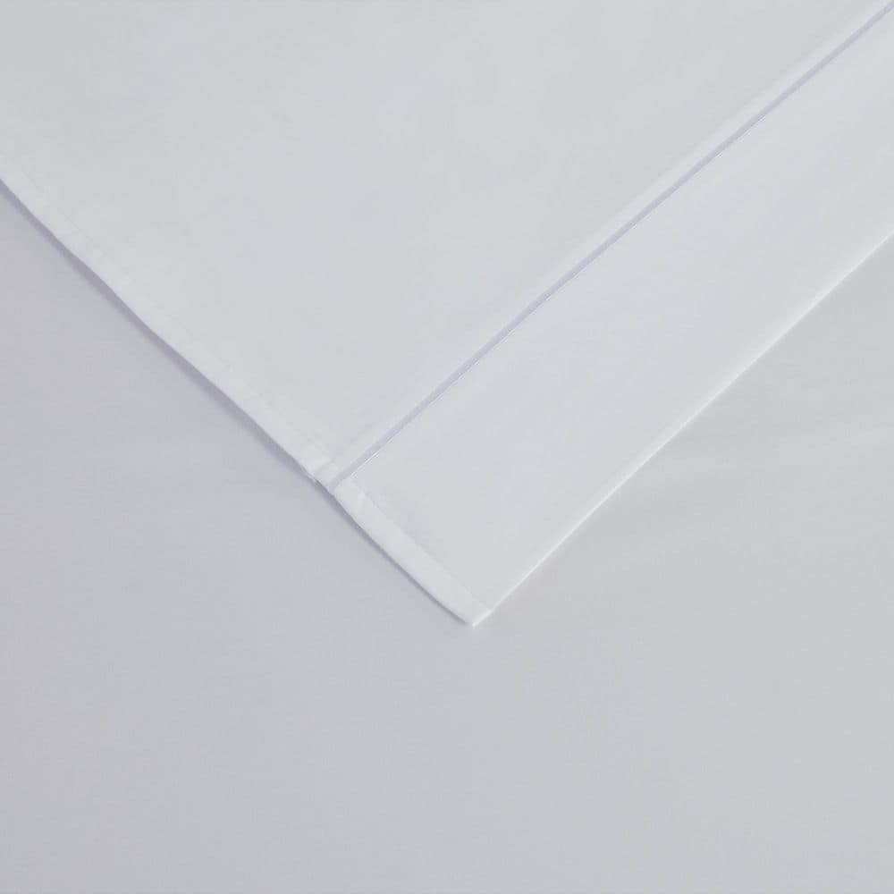 King White Solid Cotton Sheet Set